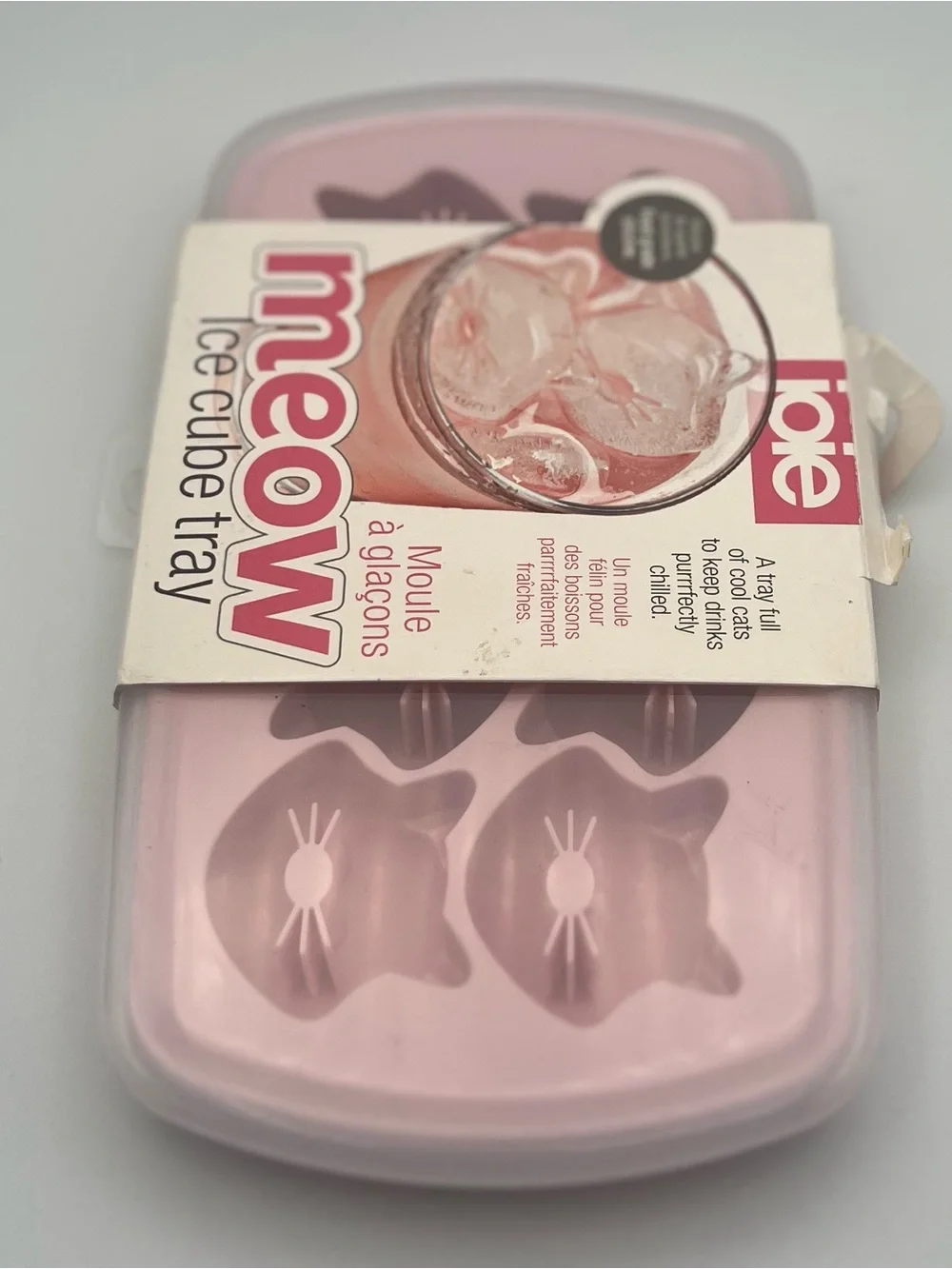 Joie Meow Cat Ice Cube Tray - Pink and White